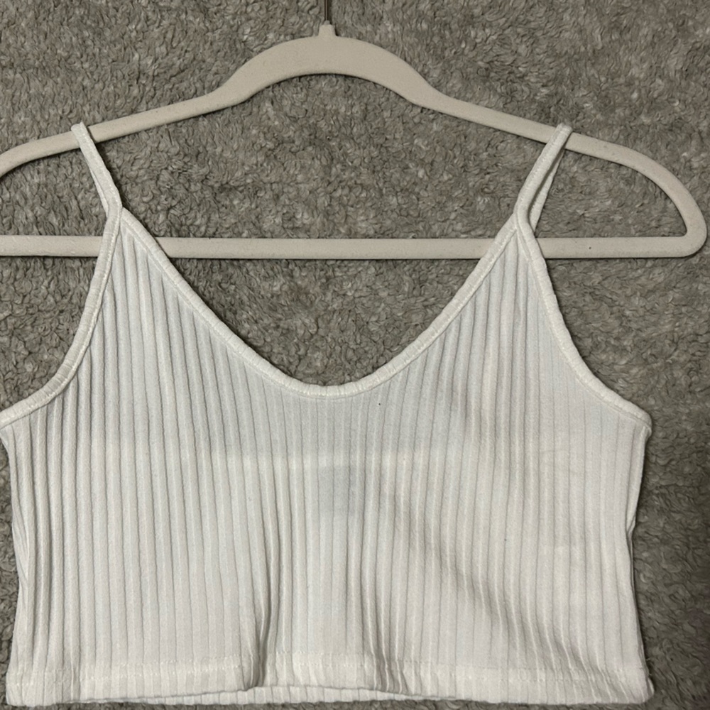 White Cropped Tank top